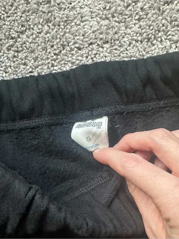 Rosio Black Women's Fleece Jogger Sweatpants - Image 5