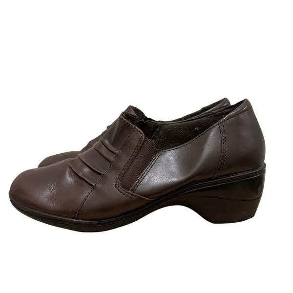 Thom Mcan Deidre Brown Leather Comfort Slip On‎ Shoes 7.5 - Image 2