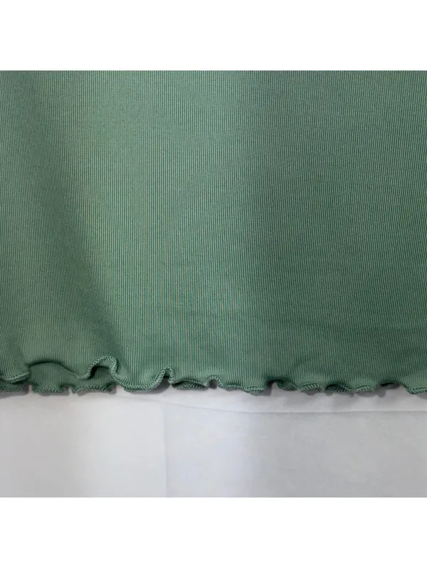 Heart & Hips Alexa Cropped Tee Sage Green Short Sleeve Top Size Small - Image 5