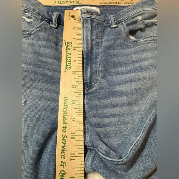 Abercrombie & Fitch Jeans Womens 27/4 Curve Love Ankle High Rise Distressed - Image 2