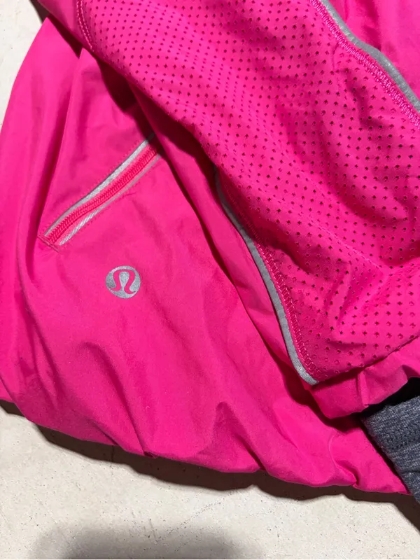 Lululemon run inspire jacket Women’s Pink Hooded Windbreaker Jacket 4 - Image 11