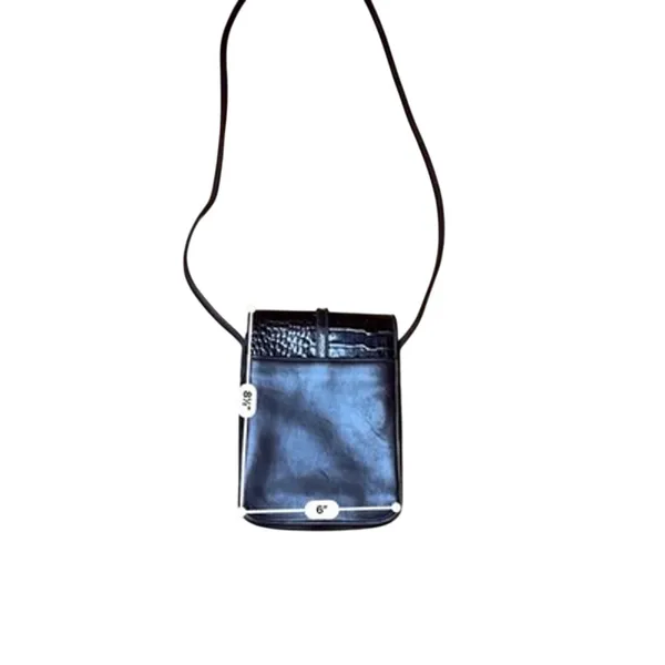 One World by Brighton Brown Croc Embossed Crossbody Bag & Wallet Set - Image 7