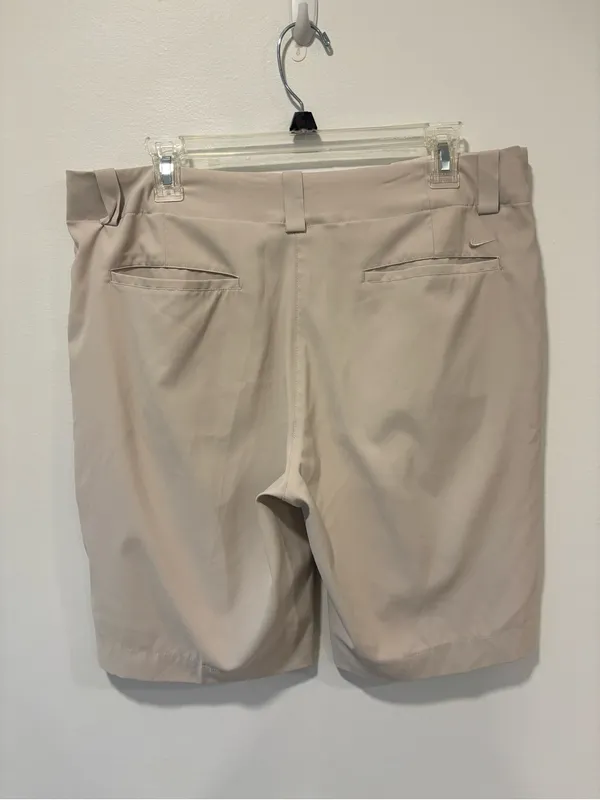 Nike Golf Dri Fit Tan Khaki Athletic Shorts Sporty Athleisure Performance - Image 5