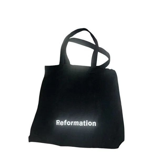 ✨Reformation Small Black Canvas Tote Bag✨ - Image 9