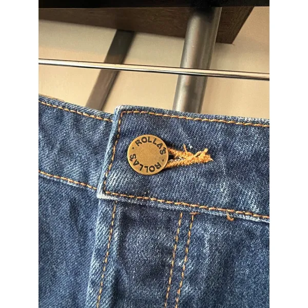 Rolla's Original Short in Dark Stone Dark Vintage Indigo Womens Size 28 - Image 7