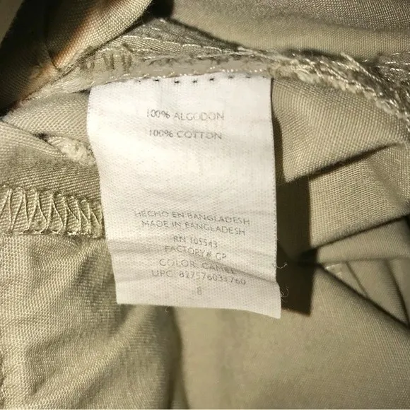 VTG Y2K Daisy Fuentes Khaki Mid Rise Wide Leg Parachute Utility Cargo Pants 8 - Image 8