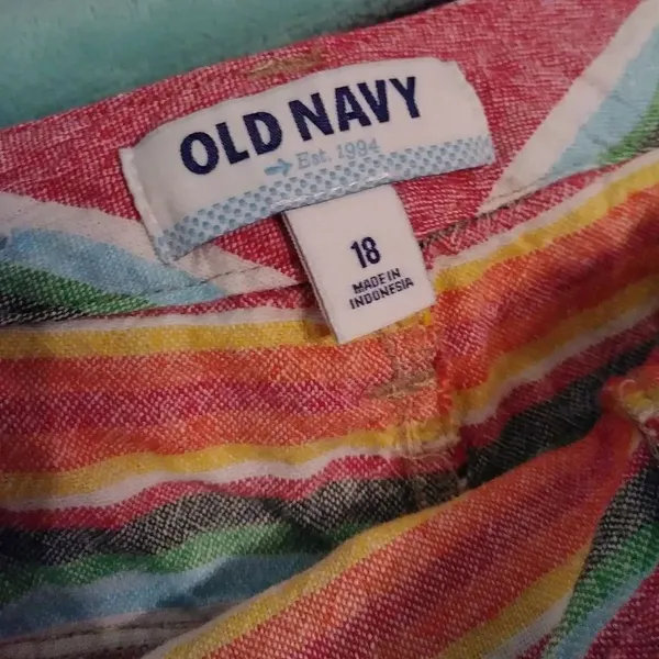 Old Navy Colorful Striped Mini Skirt - Image 3
