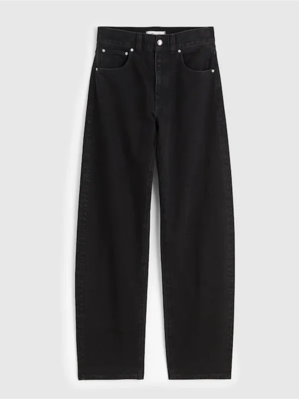 Madewell The Balloon Jean Size 29 Black Frost High Rise Barrel Leg Cotton NWOT - Image 5