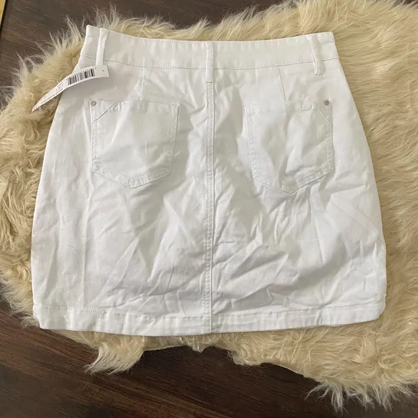 NWT White Tribal Denim Mini Skirt Shorts Skort Size US 6 / S - Image 4