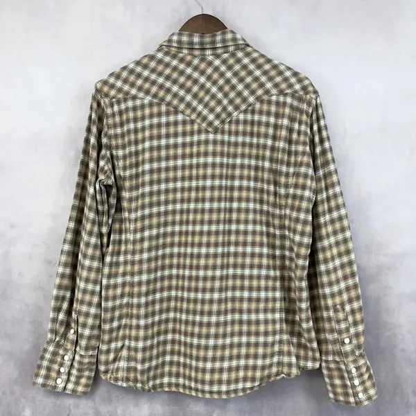 Carhartt Women Flannel Shirt Large Western Workwear Heritage Grunge Street Retro - Image 2