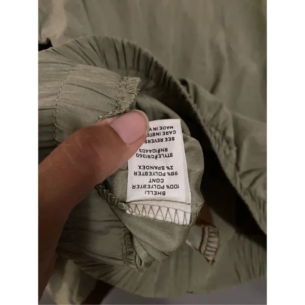 Mine Corduroy Patched Windbreaker Bomber Jacket Size Medium Green - Image 7