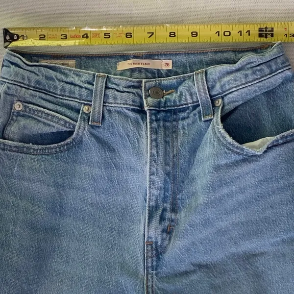 Levi's 70's‎ High Flare Women's Jeans size 26 - Image 6