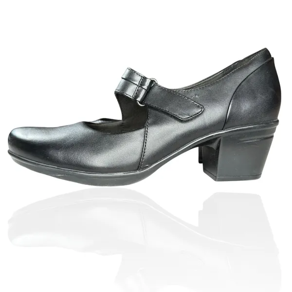 Clarks Collection Women's 8.5 Emslie‎ Lulin Mary Jane Pumps Black Comfort Heels - Image 5