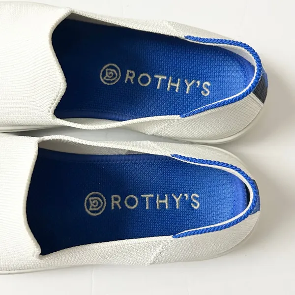 Rothy's The Original Slip On Sneaker Bright White Sustainable Eco Size 7 - Image 5