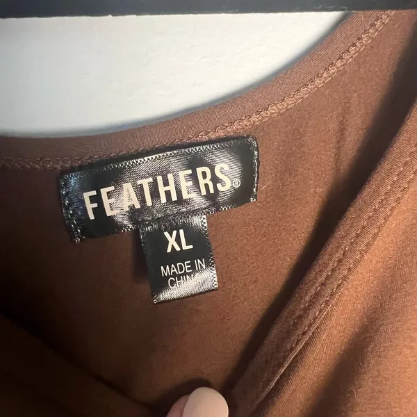 Feathers Brown Track Shorts and Knot Tie Top- Super Comfortable - Image 4