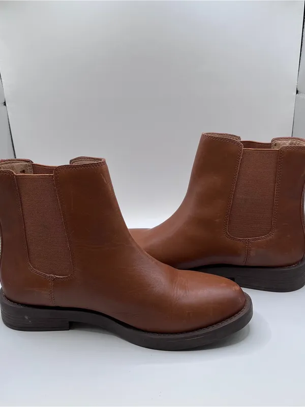 Madewell The Clearly Chelsea Boot in Leather size 6 brown - Image 12