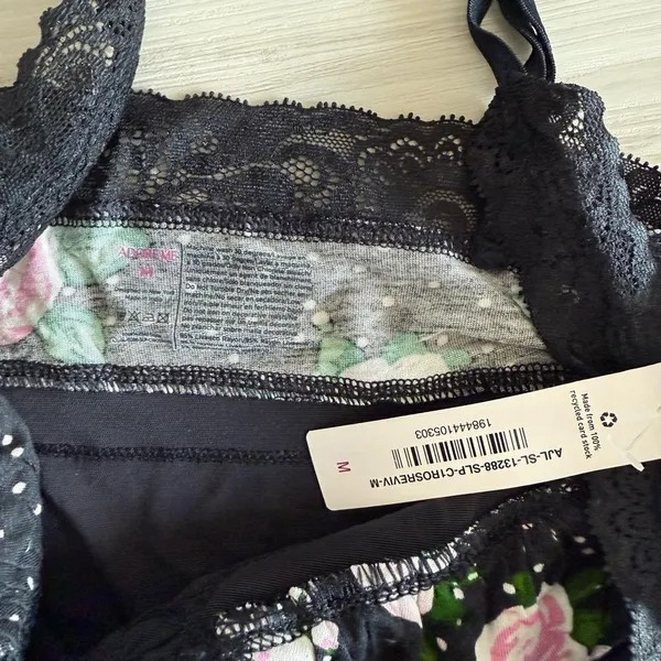 Adore Me Primrose Slip Dress Black Medium NWT IN PACKAGE - Image 3