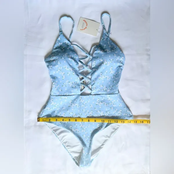 NWT Dippin' Daisy's Bliss One Piece Swimsuit - Blue/Yellow - S - Image 10