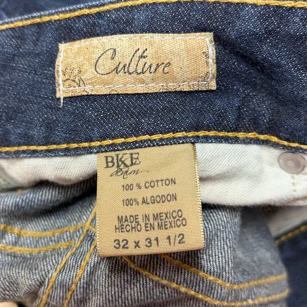 Buckle BKE Jeans Culture Boot Cut Flare Womens 32x31.5 Blue Denim Western Boho - Image 10