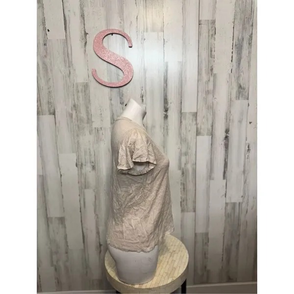 H&M tan blouse size small - Image 3
