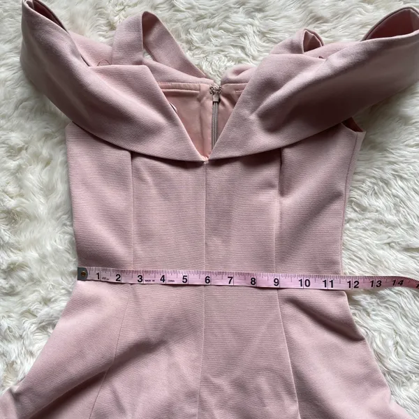 Nicholas x Dress Sadie Halter Mini in Blush Pink 0 NWT New - Image 9