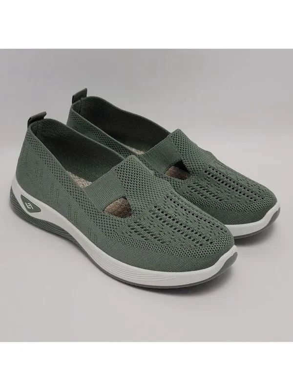 Women's Breathable Mesh Slip On Sneakers Comfortable Lightweight Walking Shoes - Image 10