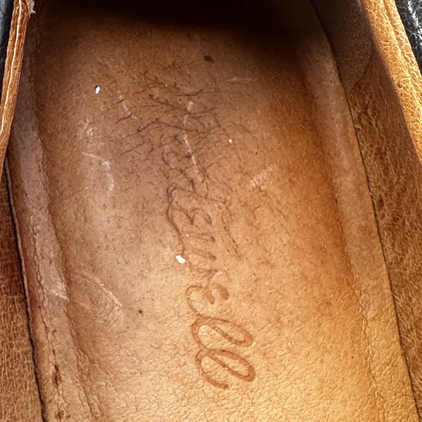 Madewell Black Leather Almond Toe Loafers Size 6.5 Preppy Office - Image 11