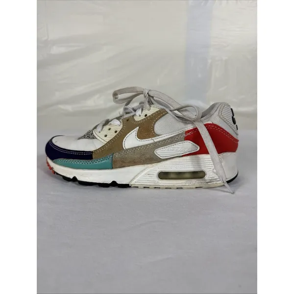 Nike Air Max 90 SE Safari Mix White Curry DH5075-100 Women's 7 Streetwear - Image 5