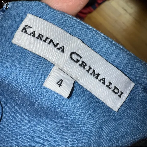 KARINA GRIMALDI REVOLVE‎ Angelica Dress Chambray Denim Blue size 4 - Image 5