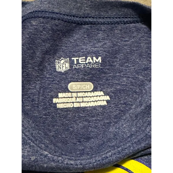 NFL Team Apparel Los Angeles Rams Graphic T-Shirt Heather Blue Small - Image 3