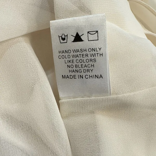 Dress Forum Olympia One Shoulder Pleated Asymmetric Maxi Dress Medium Ivory HOCO - Image 10