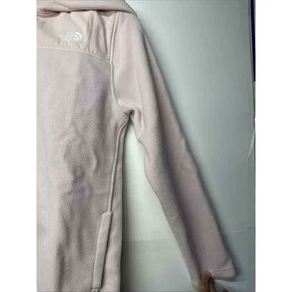 The North Face Youth XL 18/20 Hoodie Light Pink Fleece Jacket Girls Full Zip - Image 3