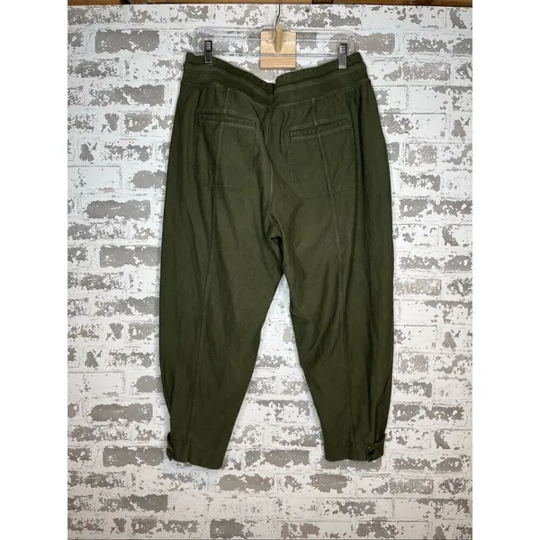Athleta | women olive green joggers cotton blend - Image 9