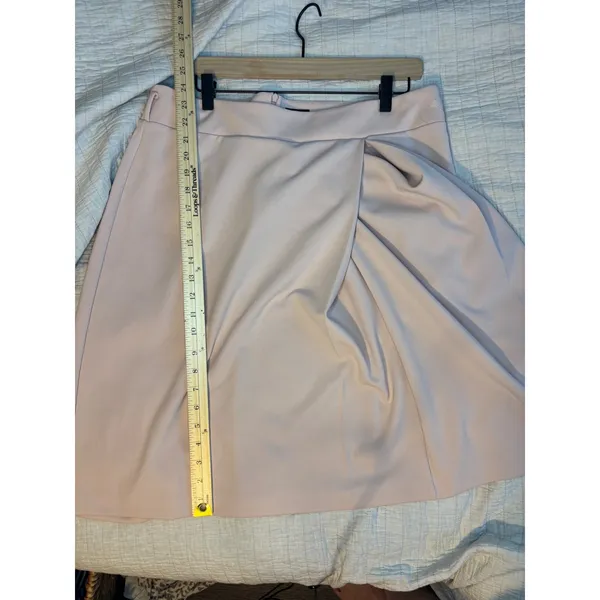 Worthington Pale Pink Faux Wrap A-Line Skirt Size 16 Business Casual Office - Image 4