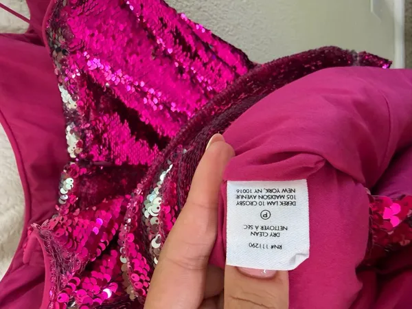 Derek Lam 10 Crosby Sequin Reversible‎ Cocktail Dress Hot Pink Womens Size 4 - Image 11