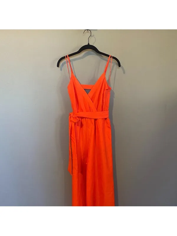 Flying Tomato Wide Leg Textured Jumpsuit Size xs - Image 5
