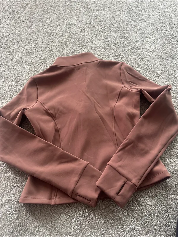 By Day By Night boutique brown athletic warm zip up jacket size XL NWT - Image 4