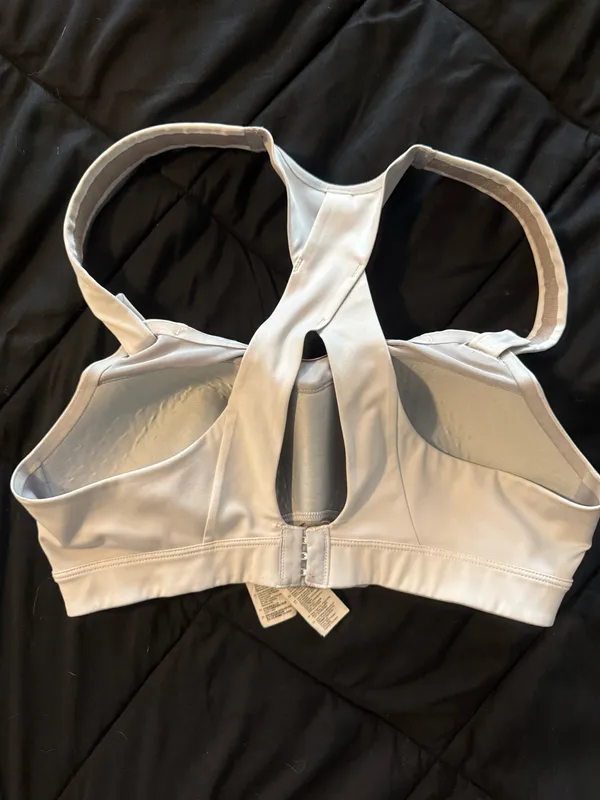 {BROOKS} Juno White High-Impact Racerback Sports Bra - Image 7