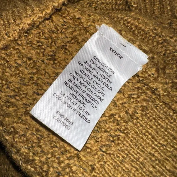BP Cotton Cable Knit Sweater Dress Olive Breen XXS - Image 7
