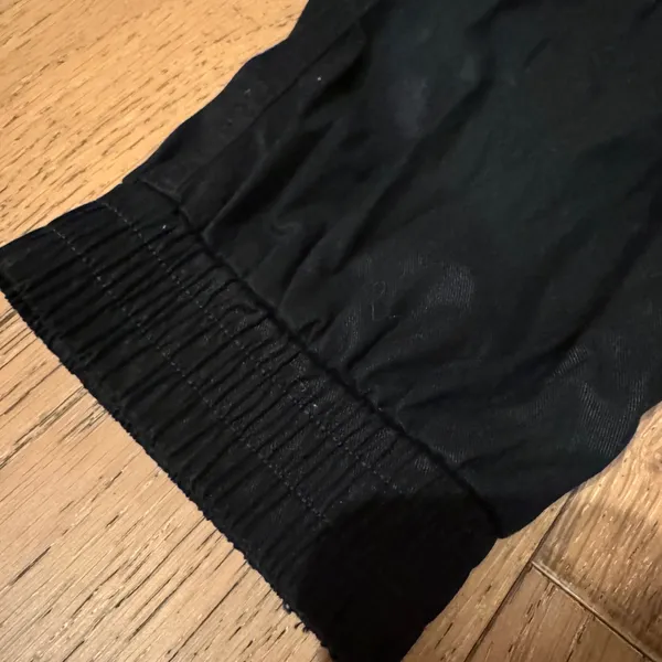 Shiny Black Joggers - Image 3