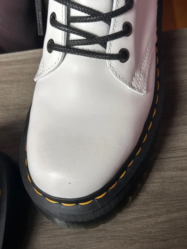 White Doc Marten Boots - Image 7