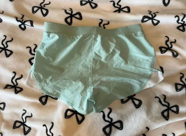 Teal Workout Shorts - Image 2