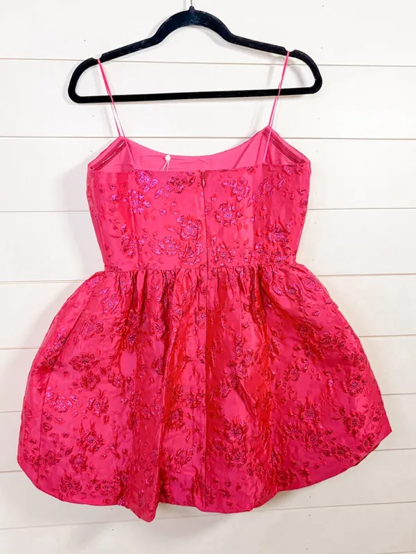 NEW Amanda Uprichard Addison Fuchsia Bubble Mini Dress, Medium, MSRP $236 - Image 14