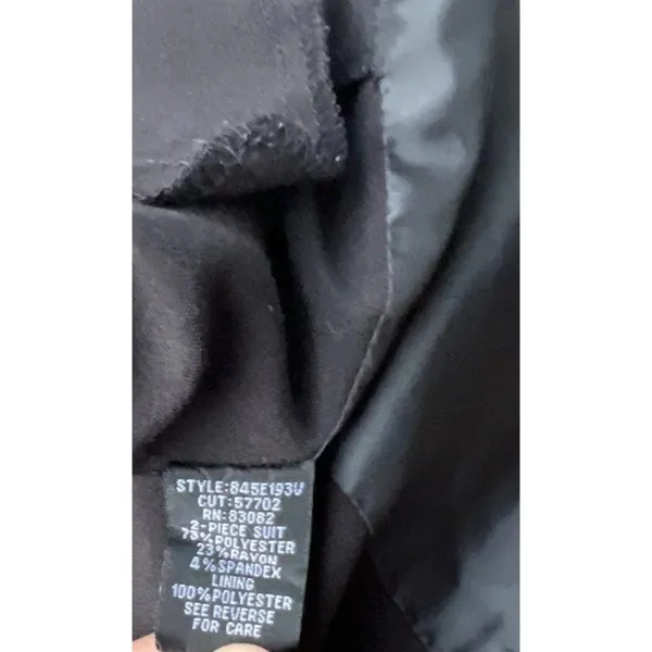 Vintage First Option Vest Jacket 3 Button Black Women’s Size 10 Formal - Image 10