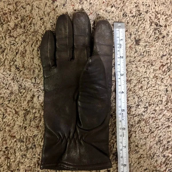 Thinsulate Insulation Leather Gloves Womens M Used Brown 40 Gram - Image 7