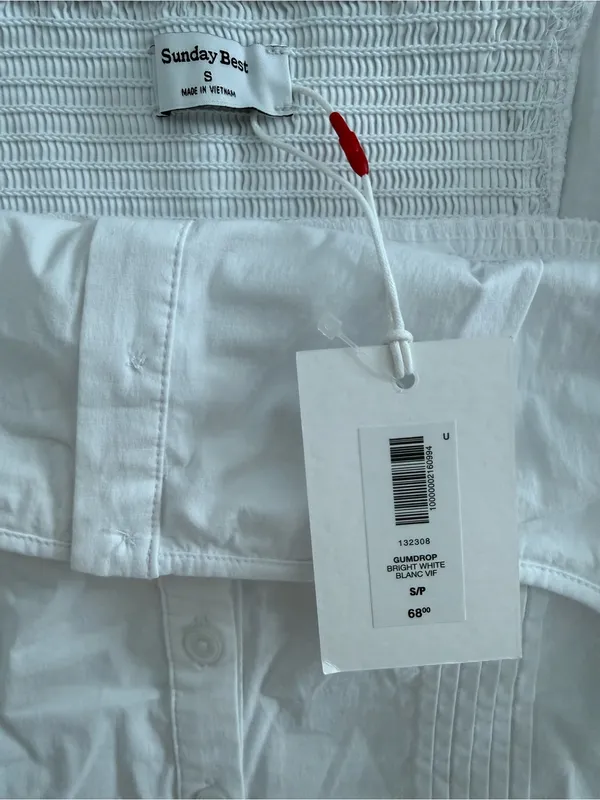 Aritzia Sunday Best White Top Size S- NWT - Image 3