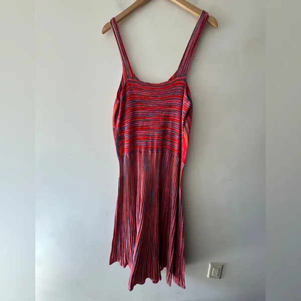 Scoop Vibrant Colorful Y2K Vibes Midi Knit‎ Dress - Image 6