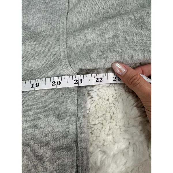 Aerie Gray Polo Sweatshirt XS White Collared Pullover Preppy - Image 5
