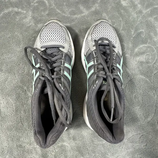 ASICS Gel Contend 4 Womens Running Shoes Sneakers Gray Mint Size 6 Cushion - Image 10