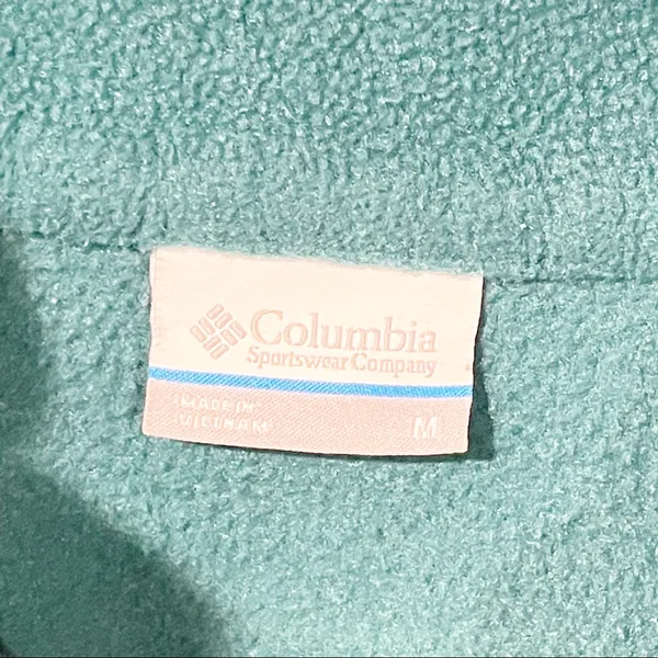 Columbia Womens Medium Green Fleece Full Zip Up‎ Jacket - Image 3